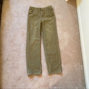 Cordaroy straight leg crop pants - Vinatge